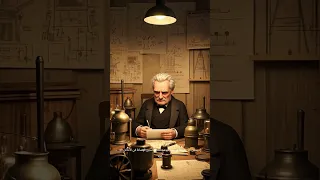 توماس اديسون مع المصباح الكهربائي اهميه فيلم Whattowatch النظافه اديسون ابيض واسود نور كهربا 