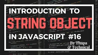 JavaScript Tutorial in Hindi part 16 JavaScript String Object in Hindi String Object in Hindi