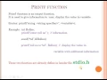 input output functions in c