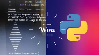 how to print a diamond pattern in python