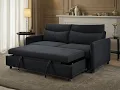 THSUPER 75 Convertible Sleeper Sofa Bed Queen Size Loveseat Futon Pull Out Couch Sofa