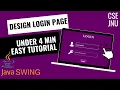 Login Form with Java Swing in Netbeans Java Swing Tutorial
