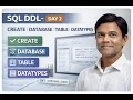 SQL Day 2 CREATE Database Table with Datatypes Step-by-Step Guide