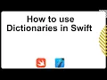 Swift Dictionaries Tutorial for Beginners Learn Swift Programming