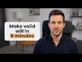 Attorney EXPLAINS How To Make a Valid Will In 8 Minutes
