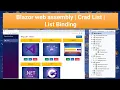 Blazor web assembly Crad List List Binding