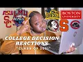 MY 2021 COLLEGE DECISIONS USC Florida State Chapman Syracuse 10 more