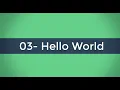 03 - Hello World Java Application