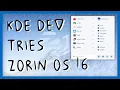 KDE Dev Tries Zorin OS 16 Touchpad gestures Layouts and Pretty Colors
