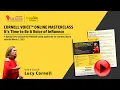 Message from Lucy Cornell - Special 70% Discount on Pre-recorded Online Masterclass via Octara