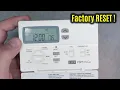 LUX Pro PCP511LC Factory RESET Programmable 5-2 Day Thermostat TX1500E