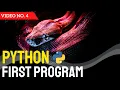 Python First Program Hello World Python Full Course in Hindi