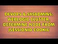 DevOps SysAdmins WebLogic cluster determine node from JSESSIONID cookie