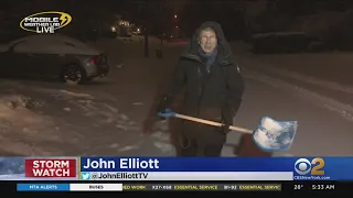 Storm Watch Snow Already Sticking In West Caldwell N J