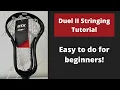 STX Duel II Lacrosse Head Stringing Tutorial