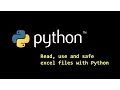 Read use and safe Excel files with Python