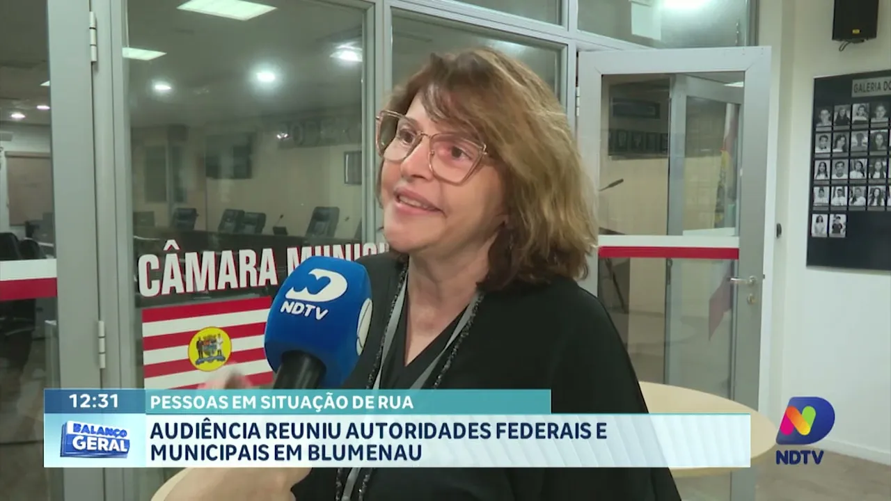 Pessoas em situação de rua: audiência reuniu autoridades federais e municipais em Blumenau