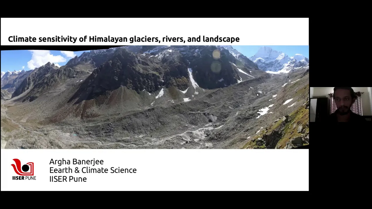 Climate sensitivity of Himalayan glaciers, rivers, and landscape by Argha Banerjee