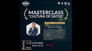 DAMA Ecuador - Masterclass Cultura de Datos