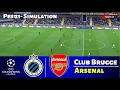 Club Brugge vs Arsenal | UEFA Champions League 2025 | PES 21 Simulation