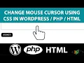 How to Change Cursor on Hover using CSS in Website Mouse Cursor to Pointer Mouse Hover Effects