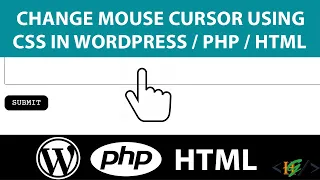 How to Change Cursor on Hover using CSS in Website Mouse Cursor to Pointer Mouse Hover Effects