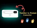 Number to Roman Converter using Html Css Js With source code
