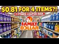 FAMILY DOLLAR COUPON HAUL I SPENT 0 81 ON 4 ITEMS AT 2 STORES INSANE SAVINGS