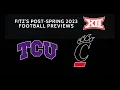 Daily Delivery Fitz s 60-second Big 12 football s of TCU Cincinnati