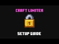 Craft Limiter Plugin - Quick Setup Guide