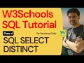W3Schools SQL Tutorial Class 4 W3Schools SQL SELECT DISTINCT Statement By Sandeep Dalal CSE SQL