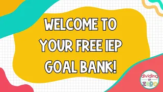 How to Write IEP Goals for Middle School Math Using My FREE Goal Bank