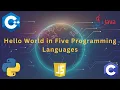 Print Hello World using five programming languages - Lime Code