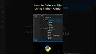 How to Delete a File Using Python Code Python Code to Remove a File