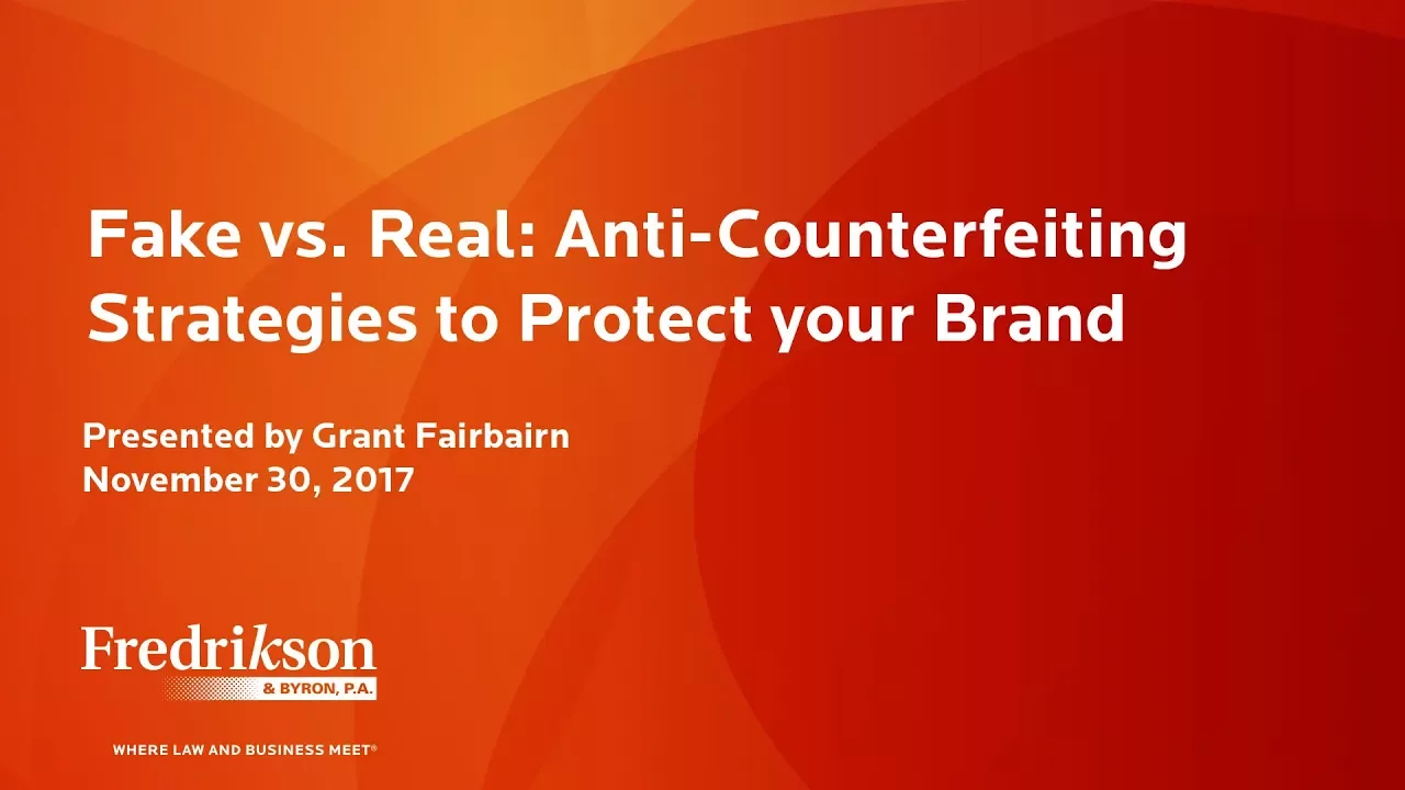 Anti-Counterfeiting Litigation Strategies