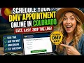 How to schedule a DMV appointment online in Colorado