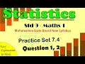 Download Lagu P. S. 7.4 - Q 1, 2 - Statistics - Lesson 7 Class 9th Maharashtra State Board New Syllabus - Maths1