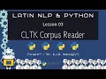 CLTK Corpus Reader Latin NLP with Python 03