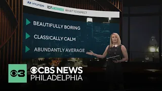 Beautifully boring classically calm stretch of weather expected in Philadelphia area