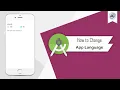 How to Change App Language Programmatically Android Studio ChangeAppLanguage Android Coding