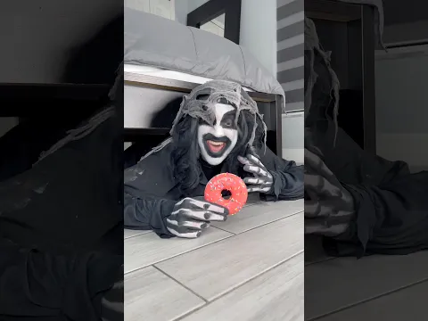 He took the donut from monster 😂👻