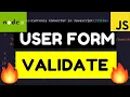Node js Express User Form Validation with Fastest-Validator Library Full Project For Beginners