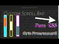 How to Create our Custom Scroll Bar using only CSS HTML CSS Qrio ProgrammerS