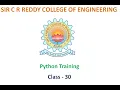 Constructors Variables in Python 16-07-2021