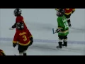 Landen playing at the Saddledome with his Crowfoot Penguins Timbits Jr5 Team