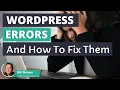 Common WordPress Errors and How To Fix Them - WPSyd