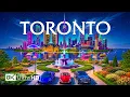 Toronto 2026 8K Cinematic Canada - CN Tower Waterfront Lights Modern Skyline Views