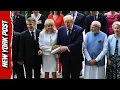 Trump SAVES Brigitte Macron From Tumble During G7 Photo