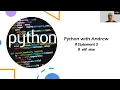 Python If Statement - Multiple selections