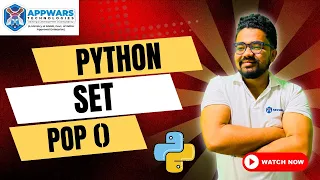 Python Set pop Function Explained with Examples Appwars Technologies